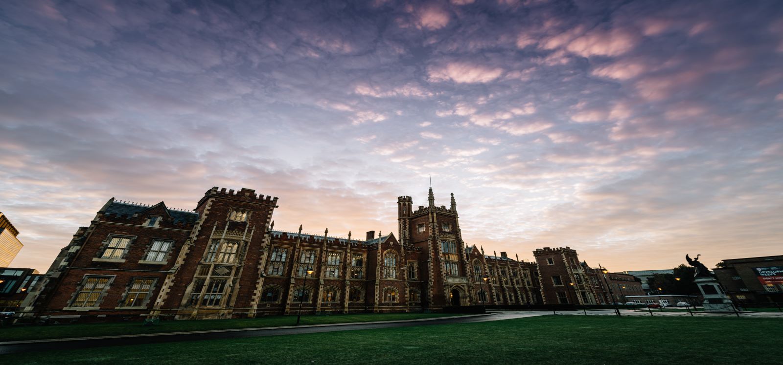 Lanyon building at sunrise